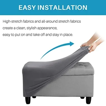 Stylish Ottoman Cover for Furniture Protection, Machine Washable