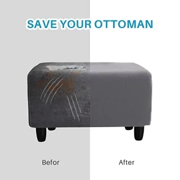 Stylish Ottoman Cover for Furniture Protection, Machine Washable