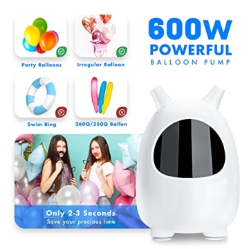 SPLAKS Electric Balloon Pump Fast Portable Party Decor