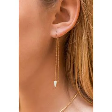 Stylish Benevolence LA 14k Gold Opal Earrings for Women