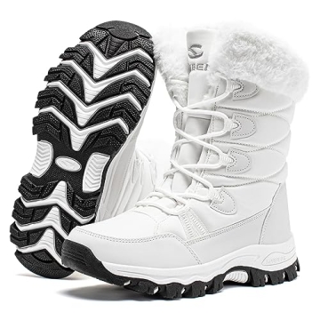 HOBIBEAR Lightweight Faux Fur Lined Snow Boots