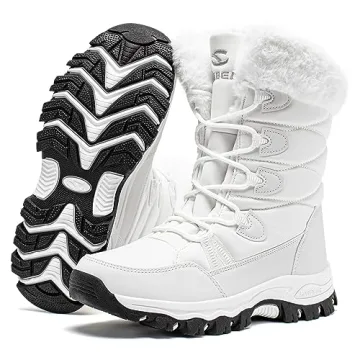 HOBIBEAR Lightweight Faux Fur Lined Snow Boots