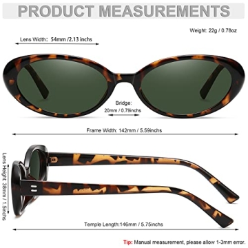 Verfimaci Retro Oval Sunglasses Women Fashion UV400