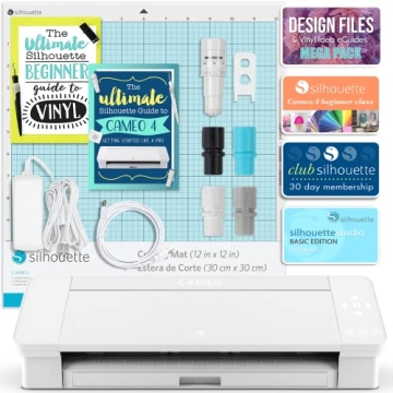 Silhouette Cameo 4 Bundle for Beginners and Crafters