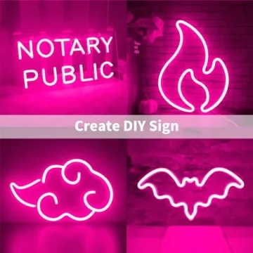 16.4ft Pink Neon LED Strip Lights Waterproof Flexible Dimmable