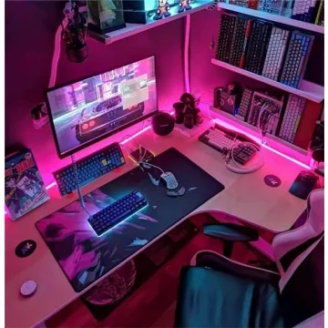 16.4ft Pink Neon LED Strip Lights Waterproof Flexible Dimmable