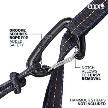 ENO DoubleNest Hammock - Lightweight & Portable Camping Hammock - 1 to 2 Person Backpacking Hammock - for Camping, Hiking, Backpacking, Travel, a Festival, or The Beach - Surf Break/Marine