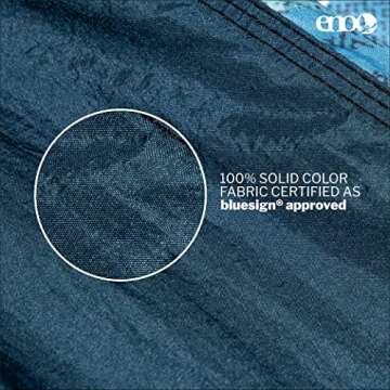 ENO DoubleNest Hammock - Lightweight & Portable Camping Hammock - 1 to 2 Person Backpacking Hammock - for Camping, Hiking, Backpacking, Travel, a Festival, or The Beach - Surf Break/Marine