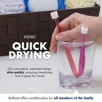 Brilliant Oral Care Toothbrush with 15,000 Micro Bristles