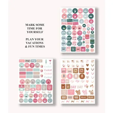 Lamare Planner Stickers 1000+ Motivational Journal Stickers