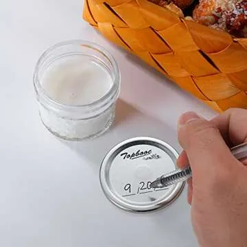 Canning Lids for Ball, Kerr Jars - Split-Type Metal Mason Jar Lids for Canning - Food Grade Material, 100% Fit & Airtight for Regular Mouth Jars (Regular Mouth（150 Pcs）)