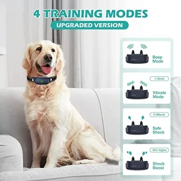 Upgraded Dog Training Collar 4 Modes Waterproof 2680FT Range