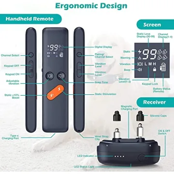 Upgraded Dog Training Collar 4 Modes Waterproof 2680FT Range