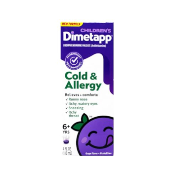 Dimetapp Children's Cold and Allergy Syrup Grape, 4 oz