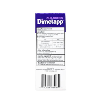Dimetapp Children's Cold and Allergy Grape Syrup 4 oz