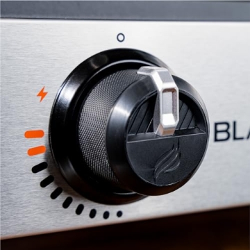 Blackstone 1666 22” Tabletop Griddle with Stainless Steel Faceplate, Powder Coated Steel, Black