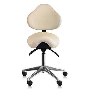 2xhome - Adjustable Saddle Stool Chair for Clinic Hospital Pharmacy Medical Beauty Lab Exam Office T...