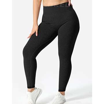 YEOREO Scrunch Butt Lift Leggings for Women Workout Yoga Pants Ruched Booty High Waist Seamless Leggings Compression Tights
