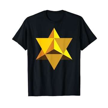Star Tetrahedron Gold t-shirt ~ Platonic Solids