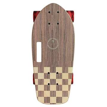 Kryptonics 19" Stubby Cruiser Skateboard – Lightweight 7-Ply Maple Deck, Smooth Polyurethane Wheels, Durable Design for Ages 6+, Cali Authentic Black