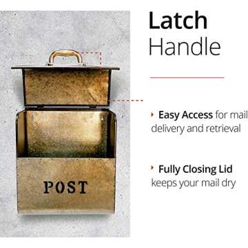 NACH CJ Large Mailbox – Elegant & Rust-Resistant Design
