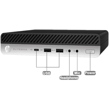 Compact HP Prodesk 600 G3 Mini Desktop Computer for Work