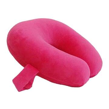 Wolf Essentials Kids Cozy Soft Microfiber Neck Pillow, Compact, Perfect for Plane or Car Travel, Pin...