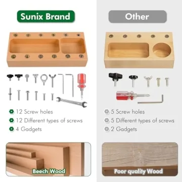 Sunix Montessori Screw Driver Board for Kids Educational Toy