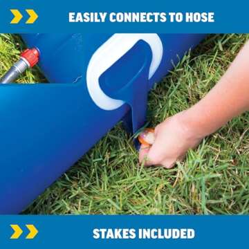 Wow Sports Mega Water Slide Giant Backyard Slide with Sprinkler, Slip and Slide for Adults and Kids, Extra Long 25 ft x 6 ft