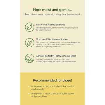 THE FACE SHOP Real Nature Face Mask | Contains Honey That Provides Extra Glow & Helps Regain Skin’s Radiance & Moisture | K Beauty Facial Skincare for Oily & Dry Skin | Honey,K-Beauty