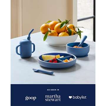 Lalo First Bites Silicone Baby Feeding Set for Easy Weaning