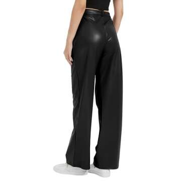 Women's Black Leather Pants for Style and Comfort