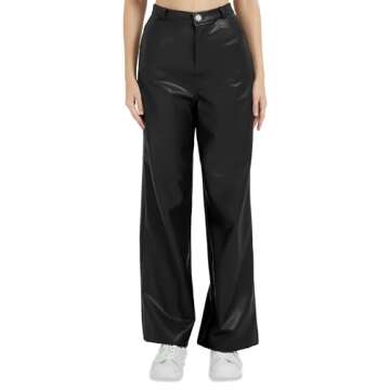 Women's Black Leather Pants for Style and Comfort