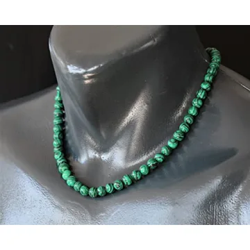 Natural Malachite Beaded Choker for Holistic Style