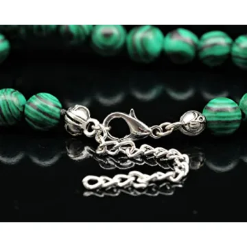 Natural Malachite Beaded Choker for Holistic Style