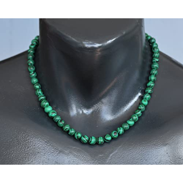 Natural Malachite Beaded Choker for Holistic Style