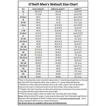 O'Neill Men's Reactor II 3/2mm Wetsuit for Water Sports