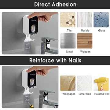 Effortless Toothpaste Dispenser for Clean Family Bathrooms