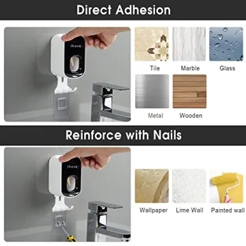 Effortless Toothpaste Dispenser for Clean Family Bathrooms