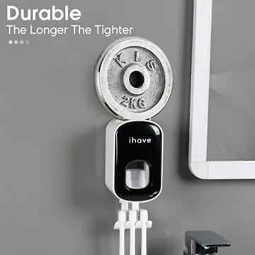 Effortless Toothpaste Dispenser for Clean Family Bathrooms