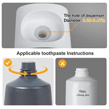 Effortless Toothpaste Dispenser for Clean Family Bathrooms
