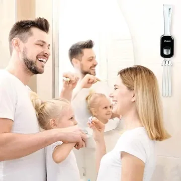Effortless Toothpaste Dispenser for Clean Family Bathrooms