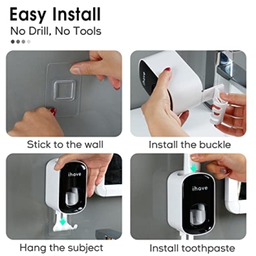 Effortless Toothpaste Dispenser for Clean Family Bathrooms