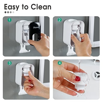 Effortless Toothpaste Dispenser for Clean Family Bathrooms