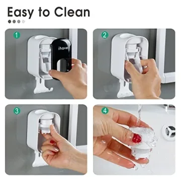 Effortless Toothpaste Dispenser for Clean Family Bathrooms