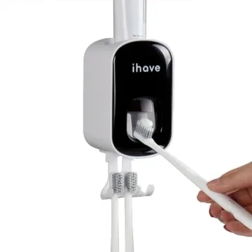 Effortless Toothpaste Dispenser for Clean Family Bathrooms