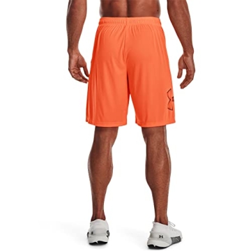 Under Armour Men's Tech Golf Polo in Orange Blast with Black, Size X-Small