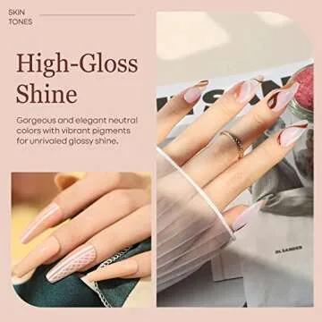 Modelones Gel Nail Polish 6 Colors Beautiful Skin Tones