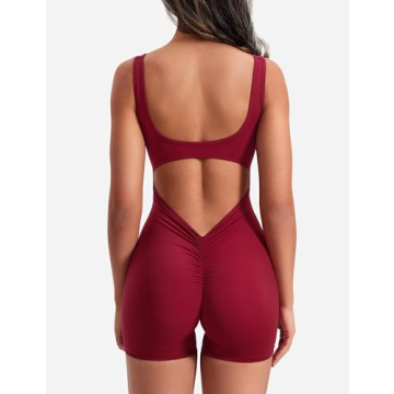 YEOREO Stylish Backless Workout Jumpsuit for Women
