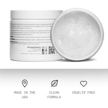 Gentlemen Republic Refined Hair Gel - 24 Hour Strong Hold